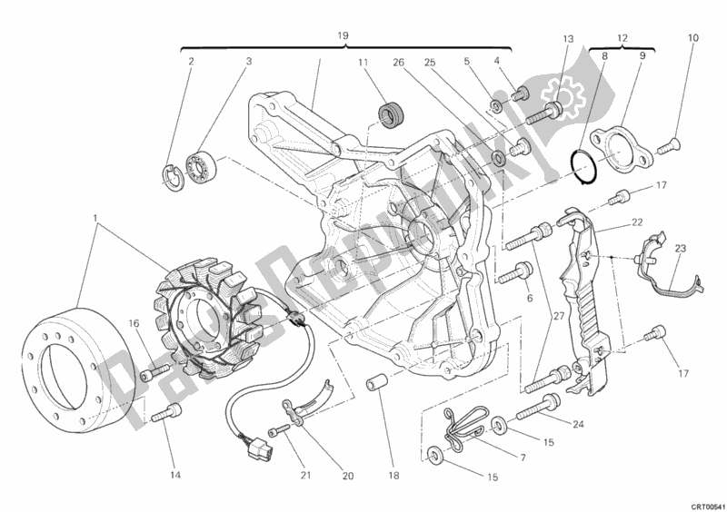 Toutes les pièces pour le Générateur du Ducati Monster 1100 ABS USA 2010